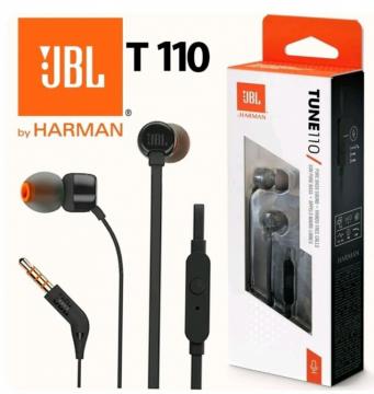 JBL TUNE110 In-ear Headphones Superior JBL Sound One Button Control Headset Sports Earbuds
